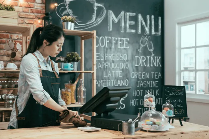 System för café och bar