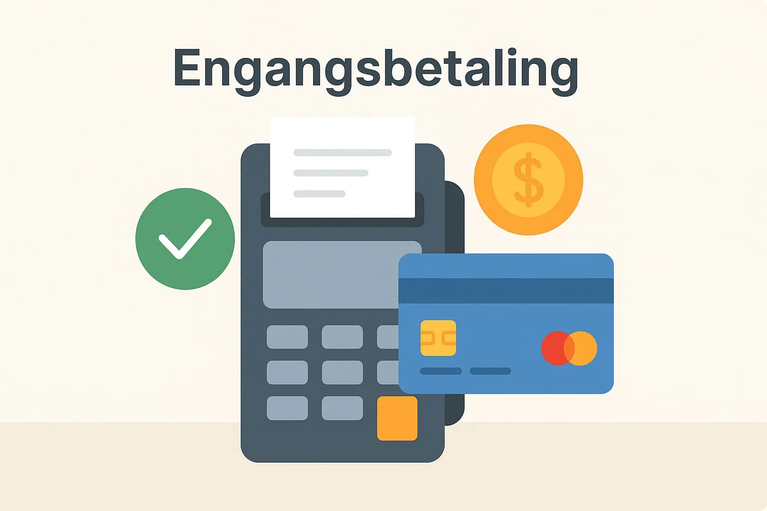 One-time payment in an online POS system