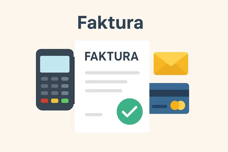 Faktura i et online pos system