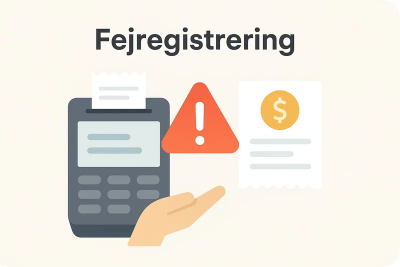 Fejregistrering i et online pos system