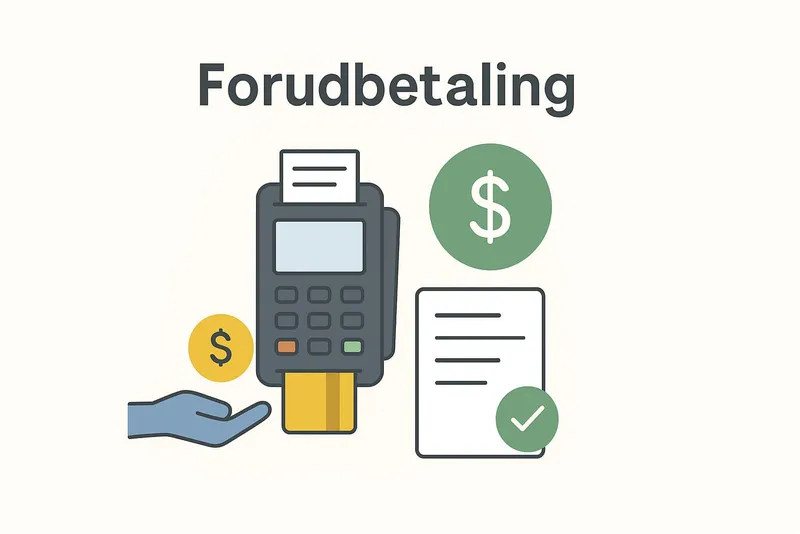Forudbetaling i et online pos system