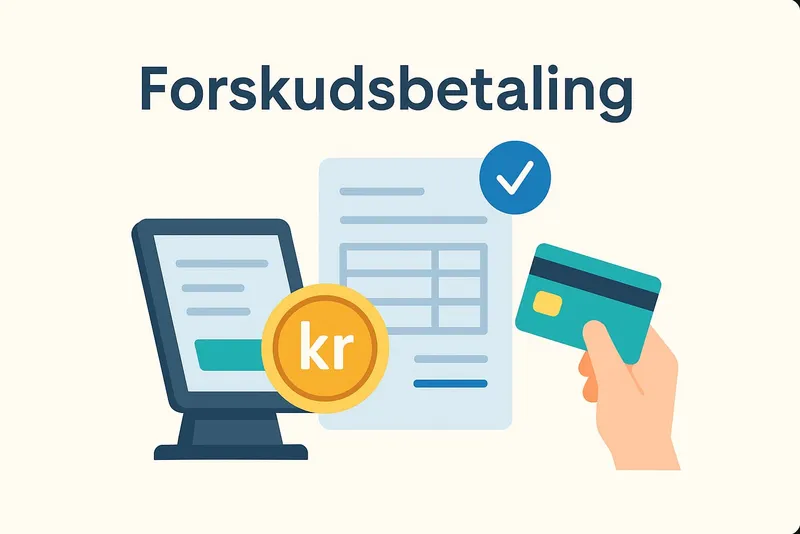 Forskudsbetaling i et online pos system
