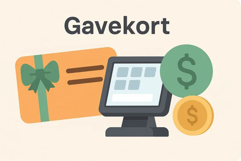 Gavekort i et online pos system