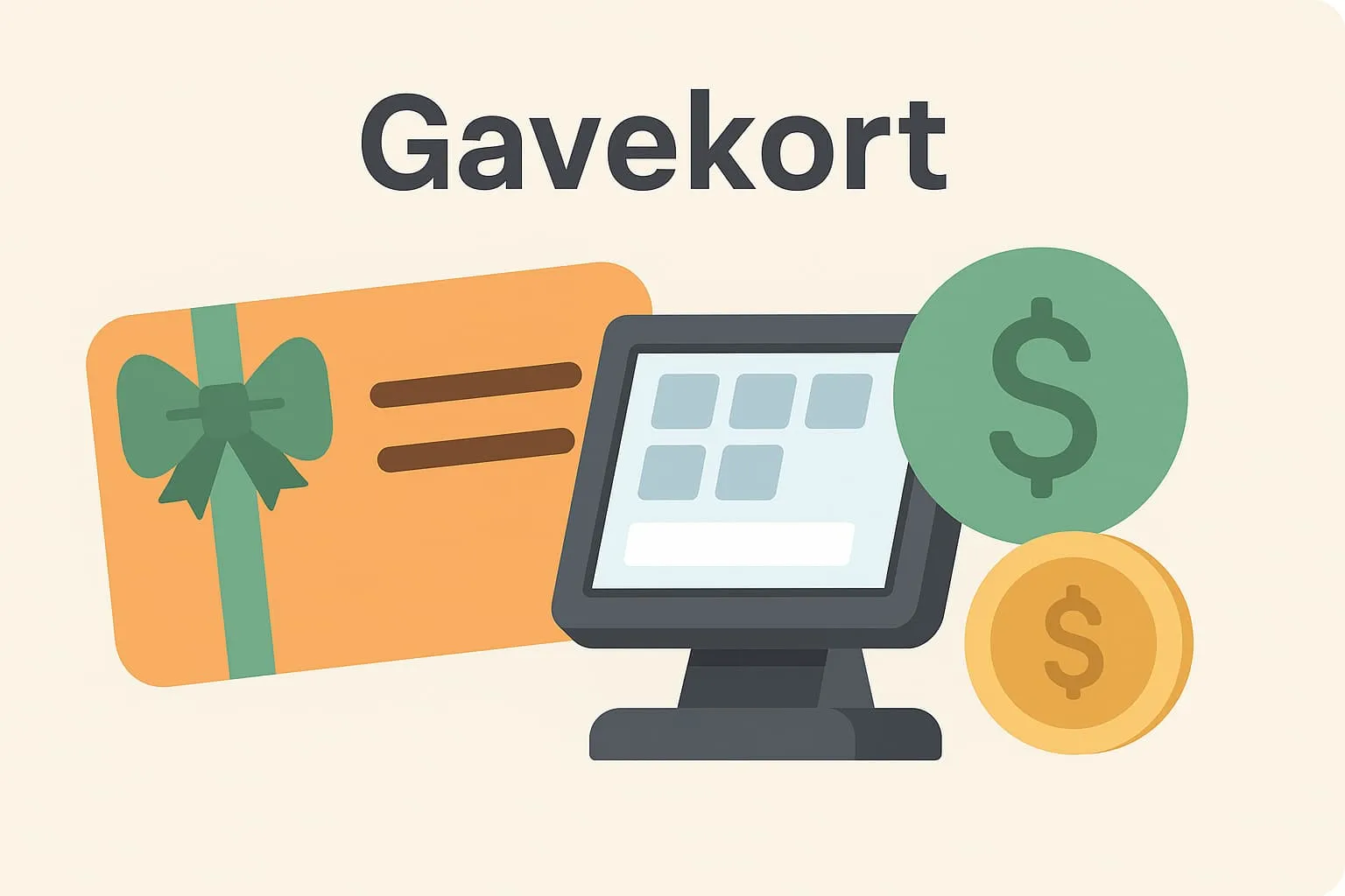 Presentkort i ett molnbaserat kassasystem