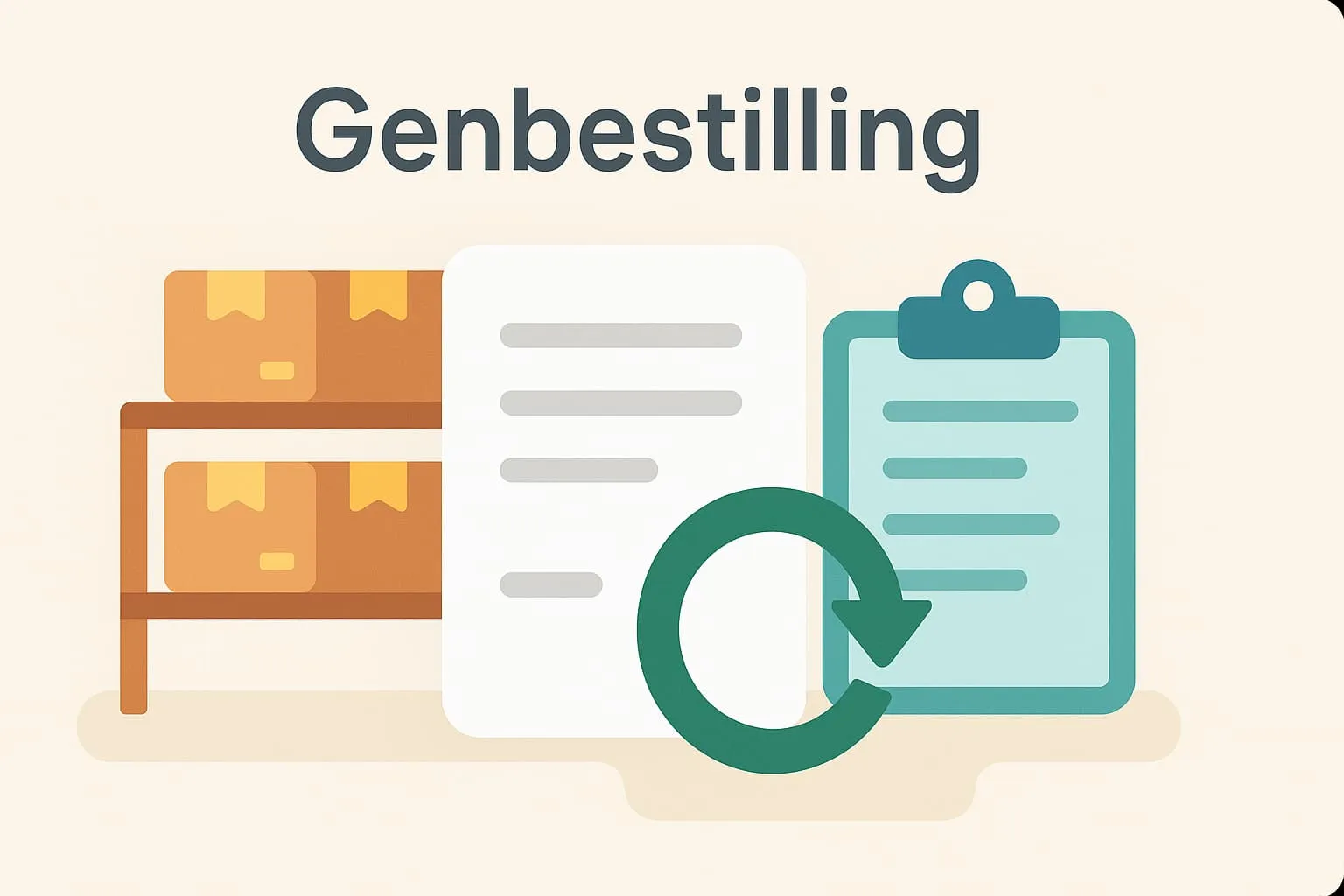 Reordering in an online POS system