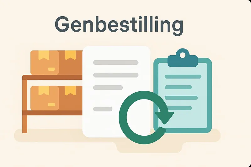 Genbestilling i et online pos system