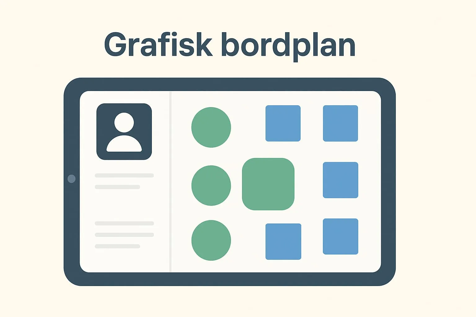 Graphical table plan in an online POS system