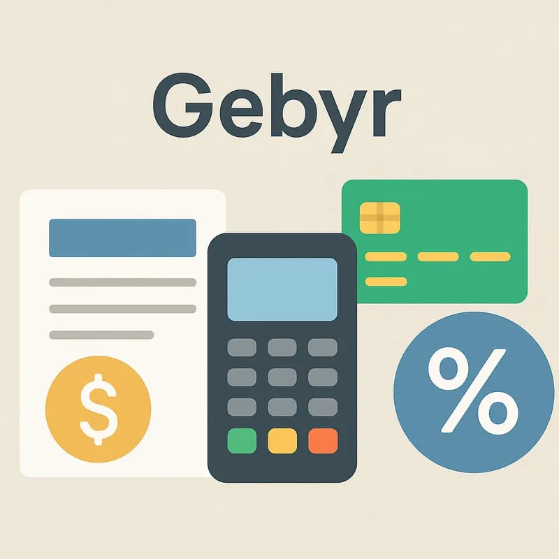 Gebyr i et online pos system