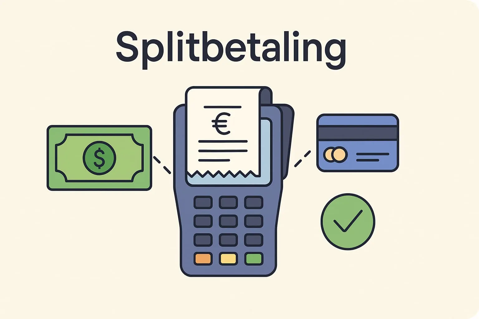 Split payment in an online POS system