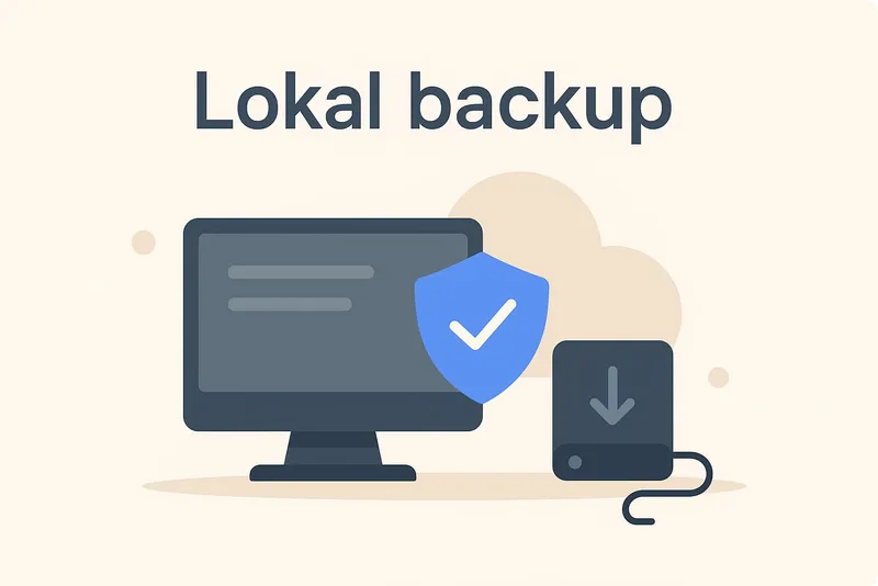 Lokal backup i et online pos system