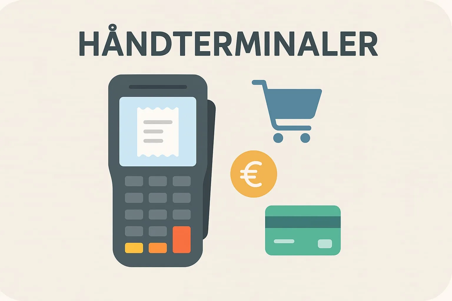 Handdatorer i ett molnbaserat kassasystem