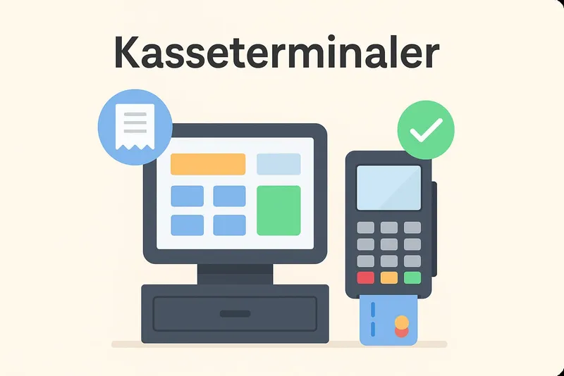 Kasseterminaler i et online pos system