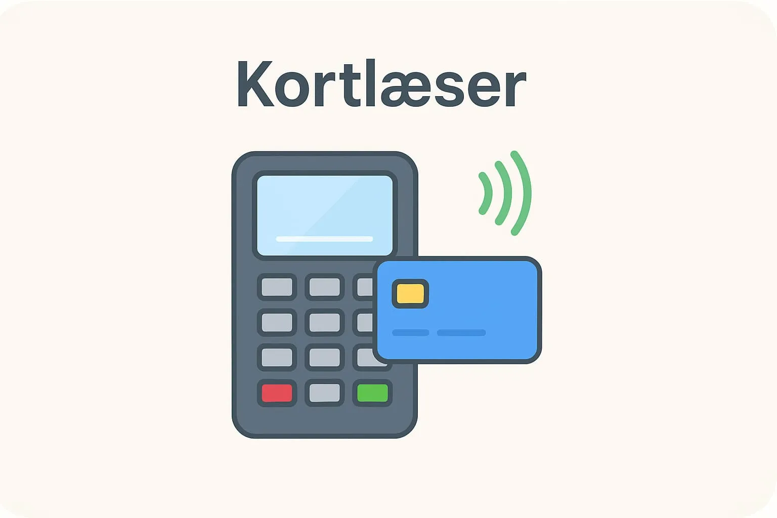 Card reader in an online POS system