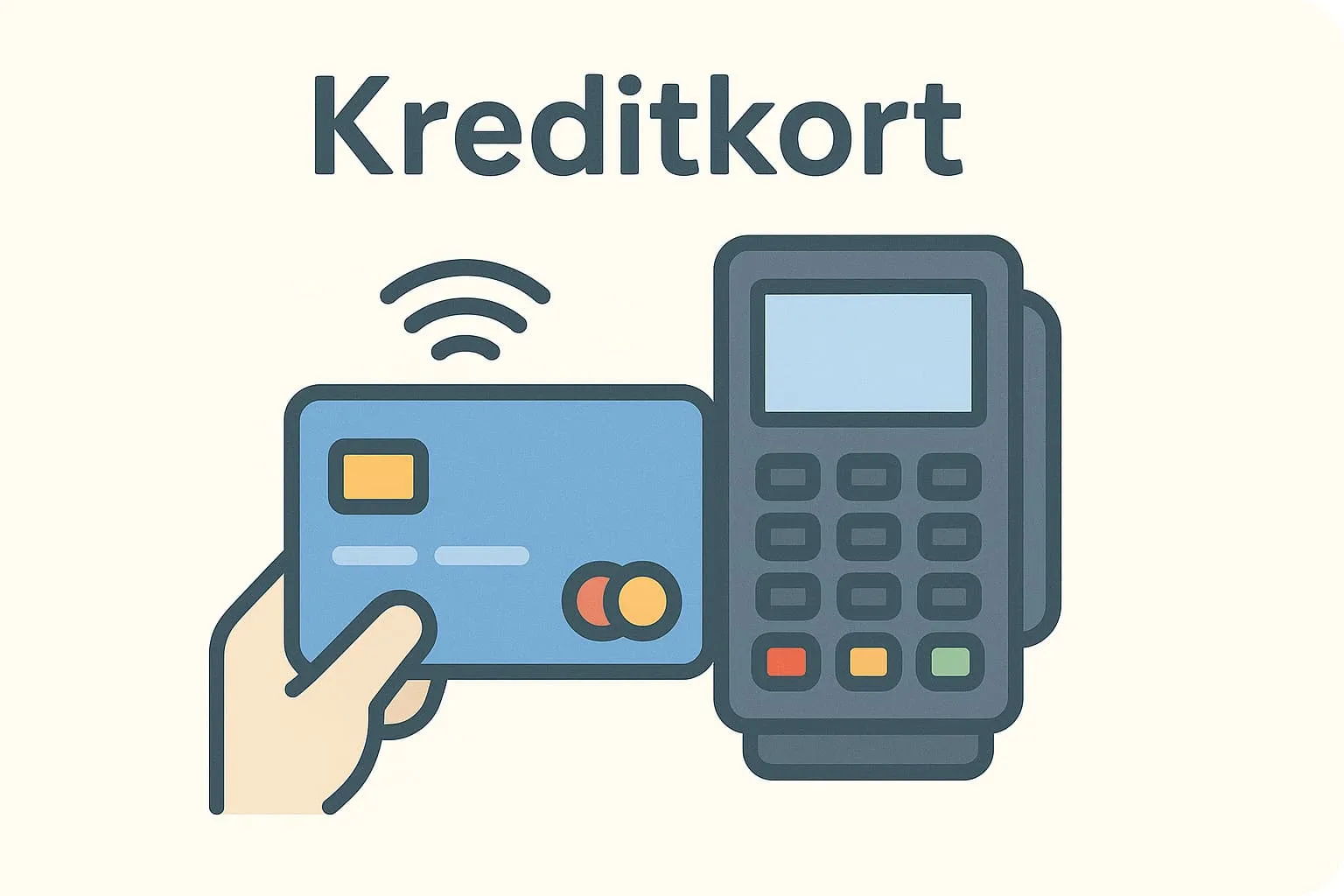 Credit card in an online POS system