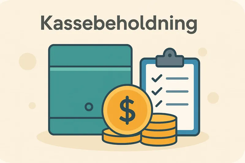 Kassebeholdning i et online pos system