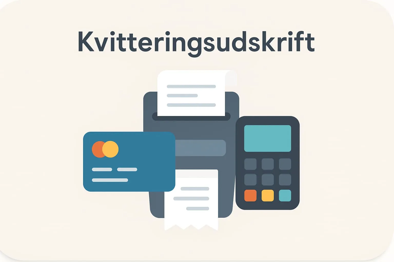 Receipt printout in an online POS system