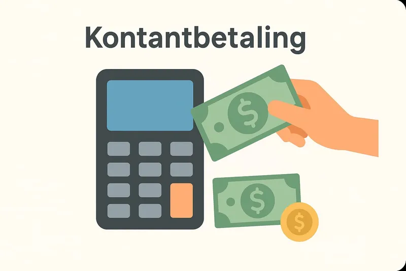 Kontantbetaling i et online pos system