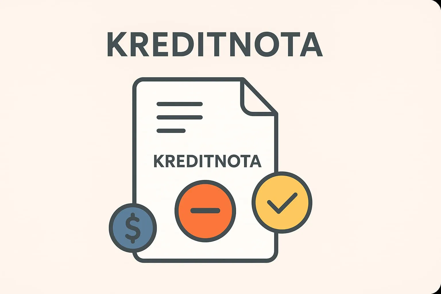 Credit note in an online POS system