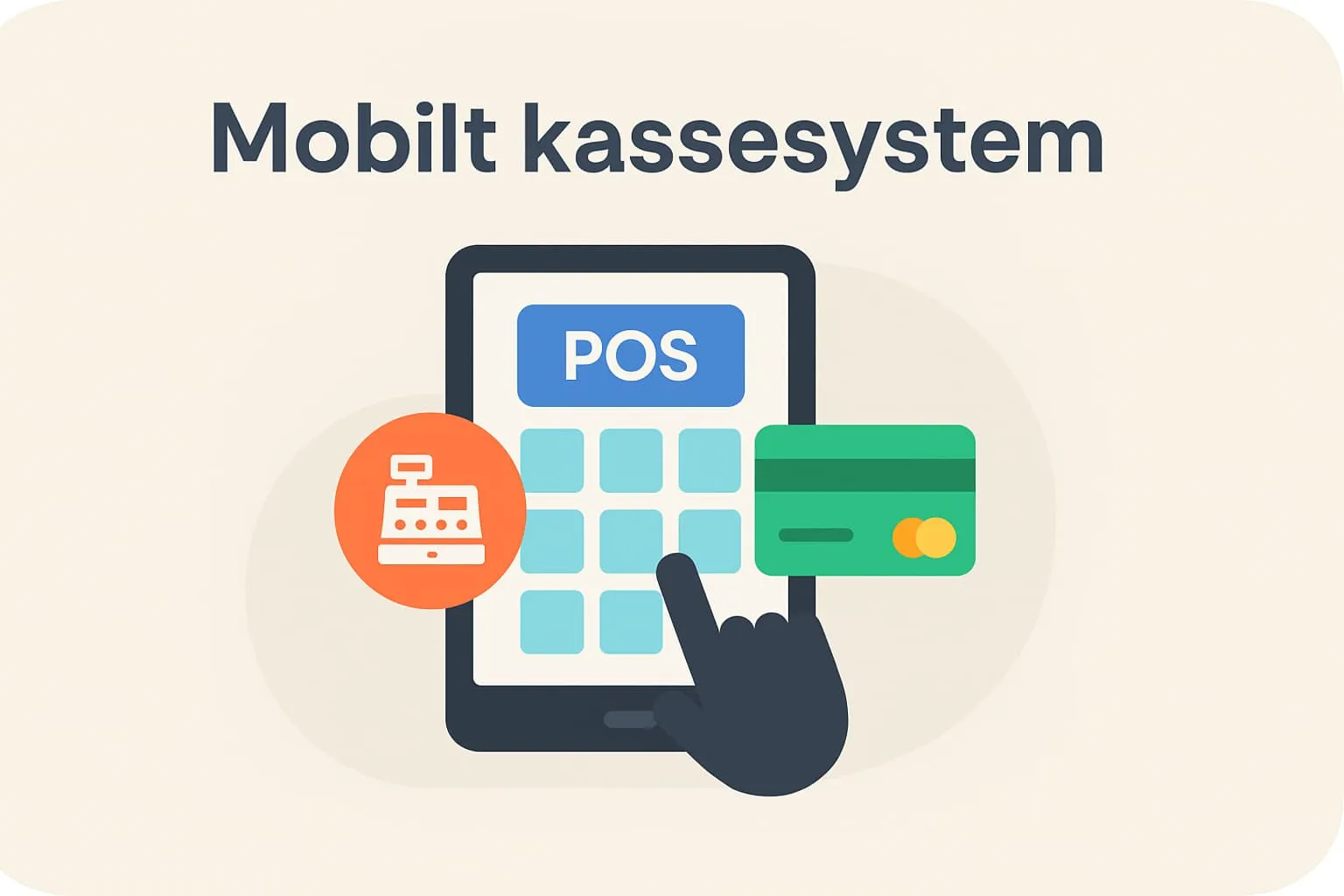 Mobile POS system in an online POS system