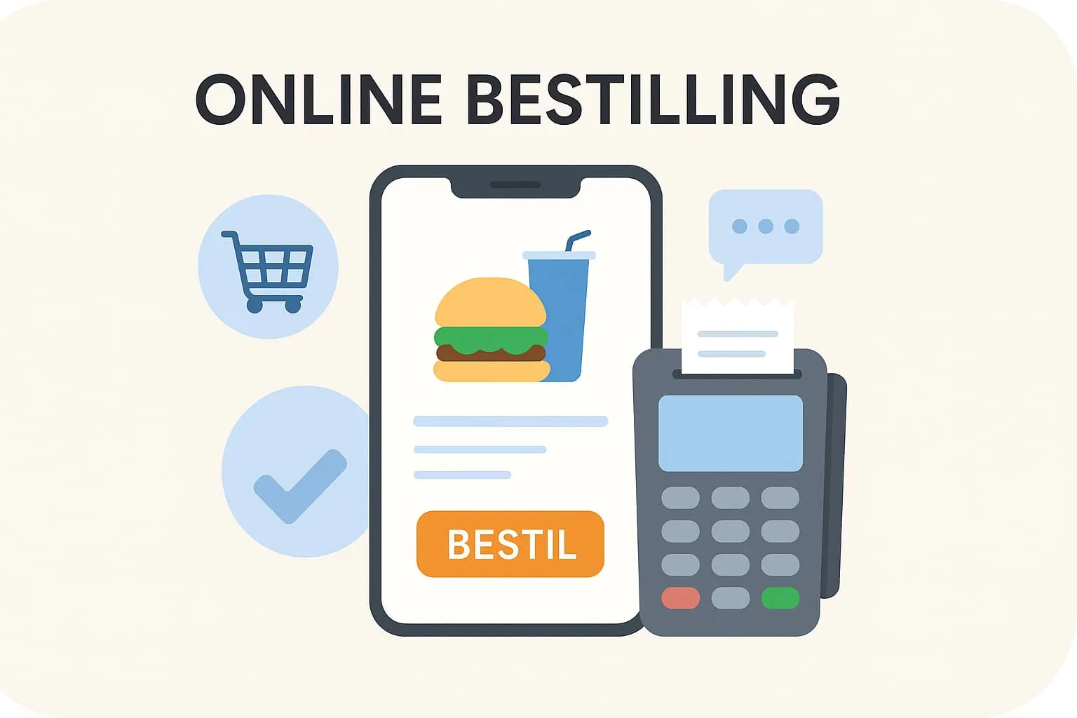 Online ordering in an online POS system