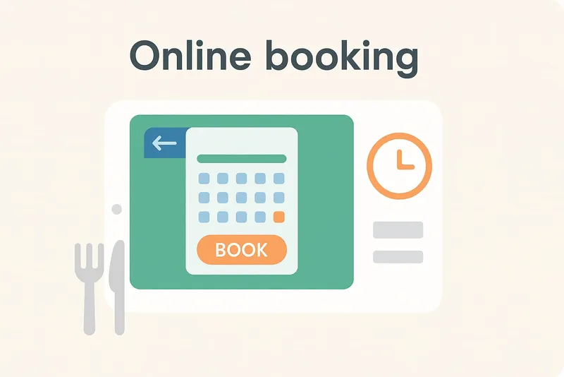 Online booking i et online pos system