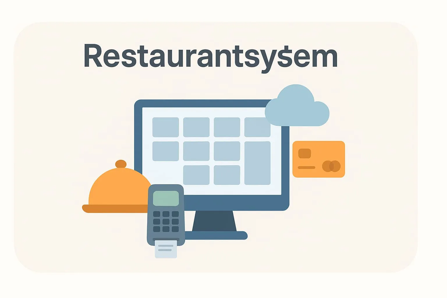 Restaurangsystem i ett online-POS-system