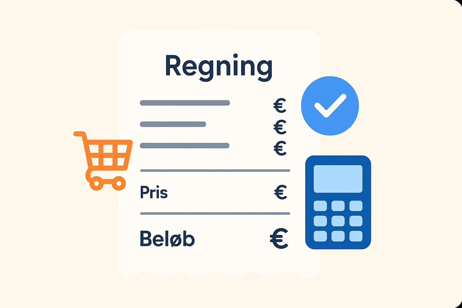 Nota i ett online-POS-system