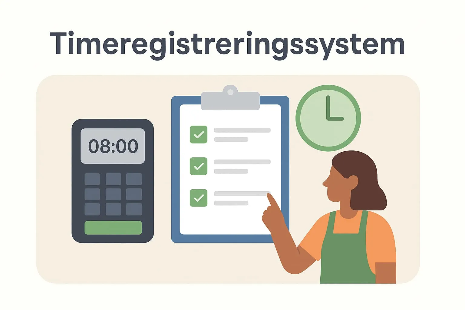 Timekeeping system in an online POS system