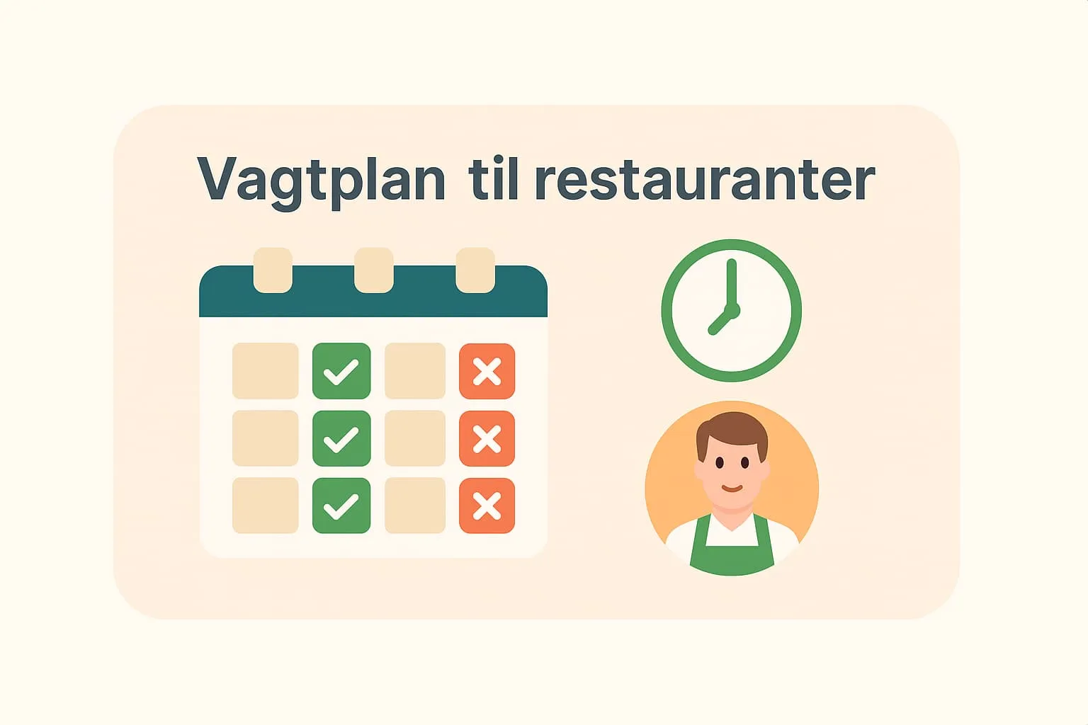 Schema för restauranger i ett molnbaserat kassasystem