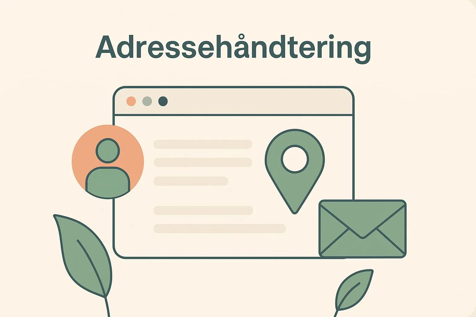 Address management in an online POS system