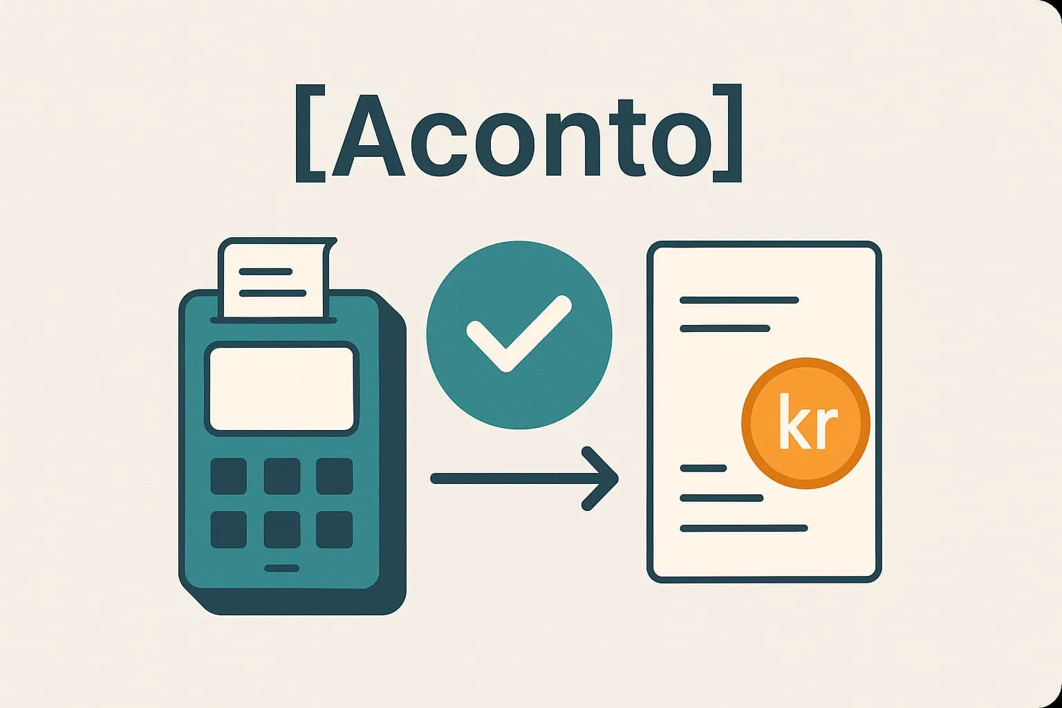 Deposit (aconto) in an online POS system