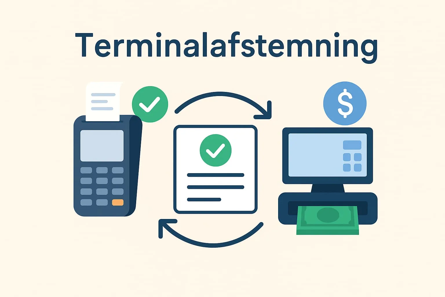 Terminalavstämning i ett online-POS-system