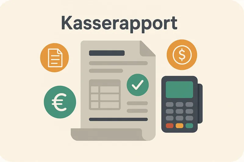 Kasserapport i et online pos system