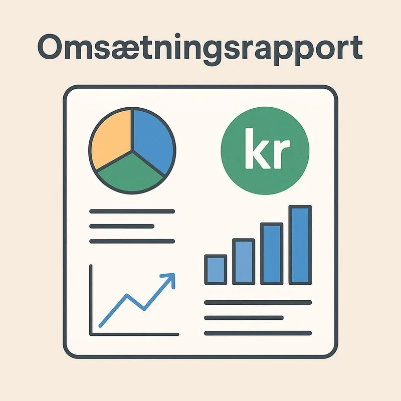 Omsætningsrapport i et online pos system