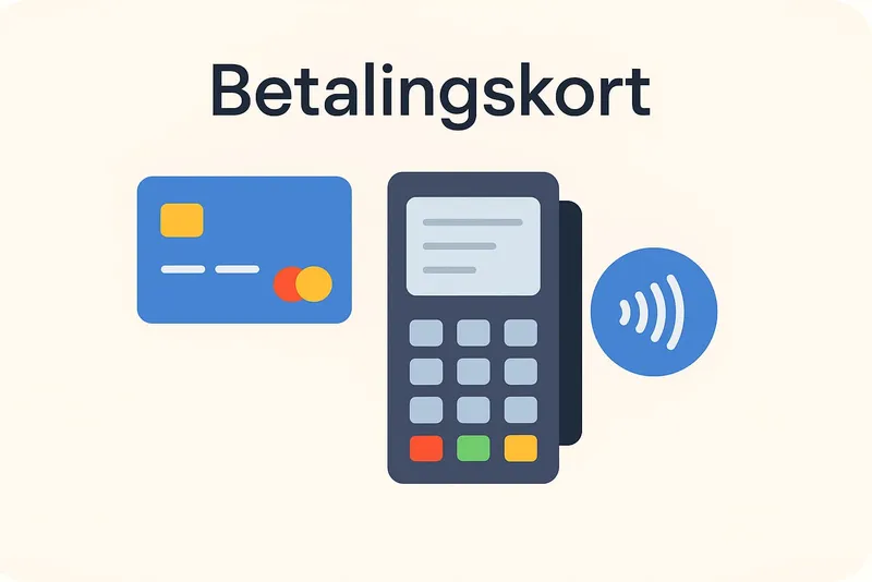Betalingskort i et online pos system