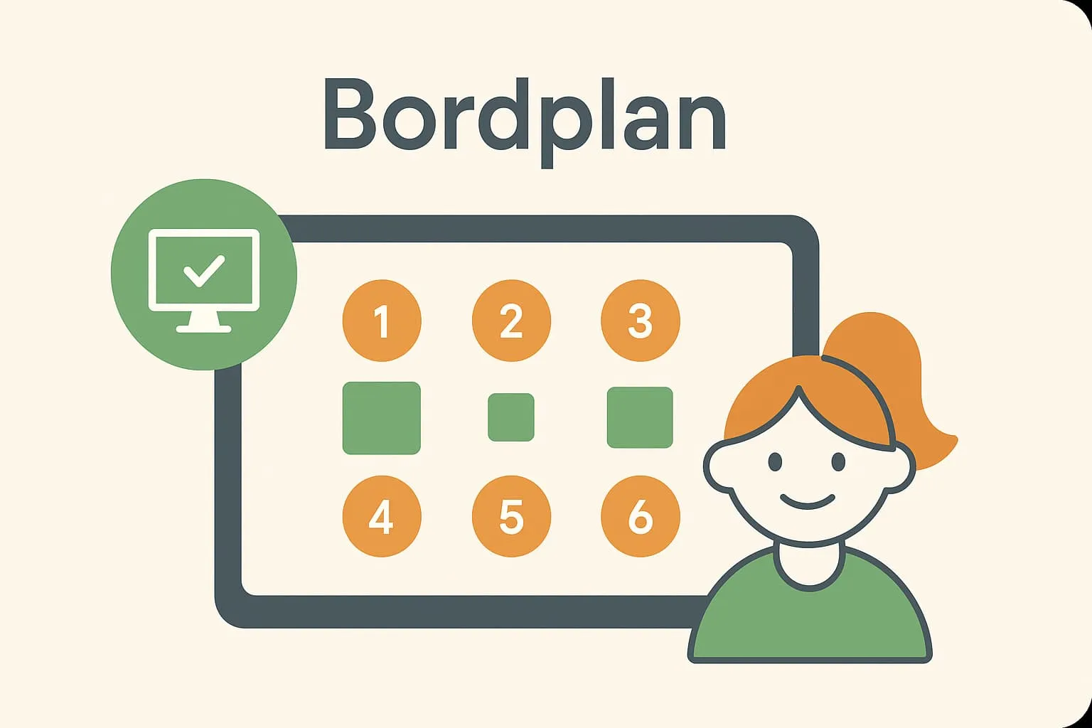 Table plan in an online POS system