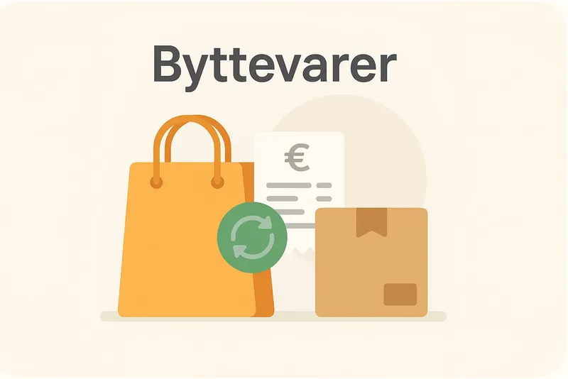 Byttevarer i et online pos system