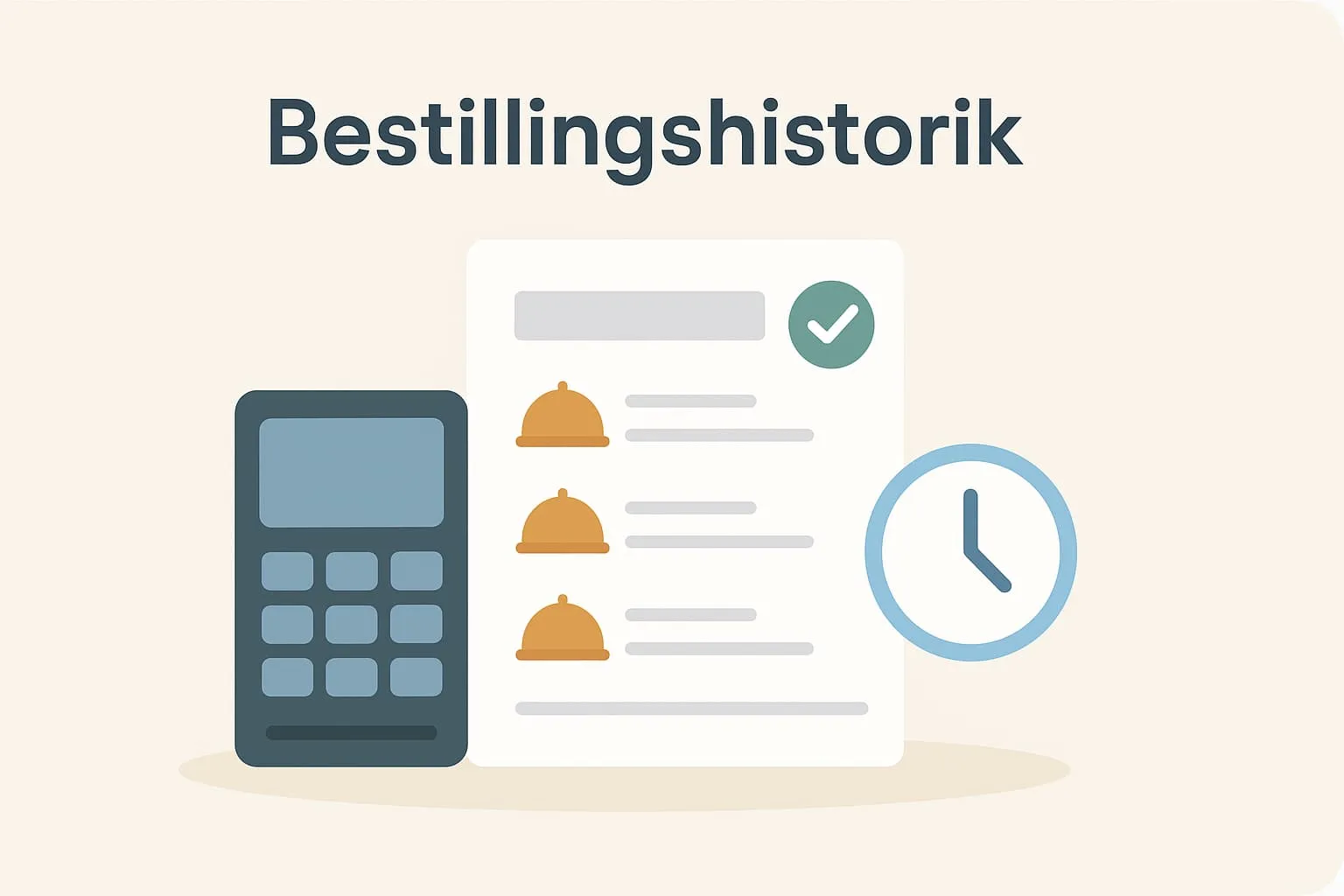 Order history in an online POS system
