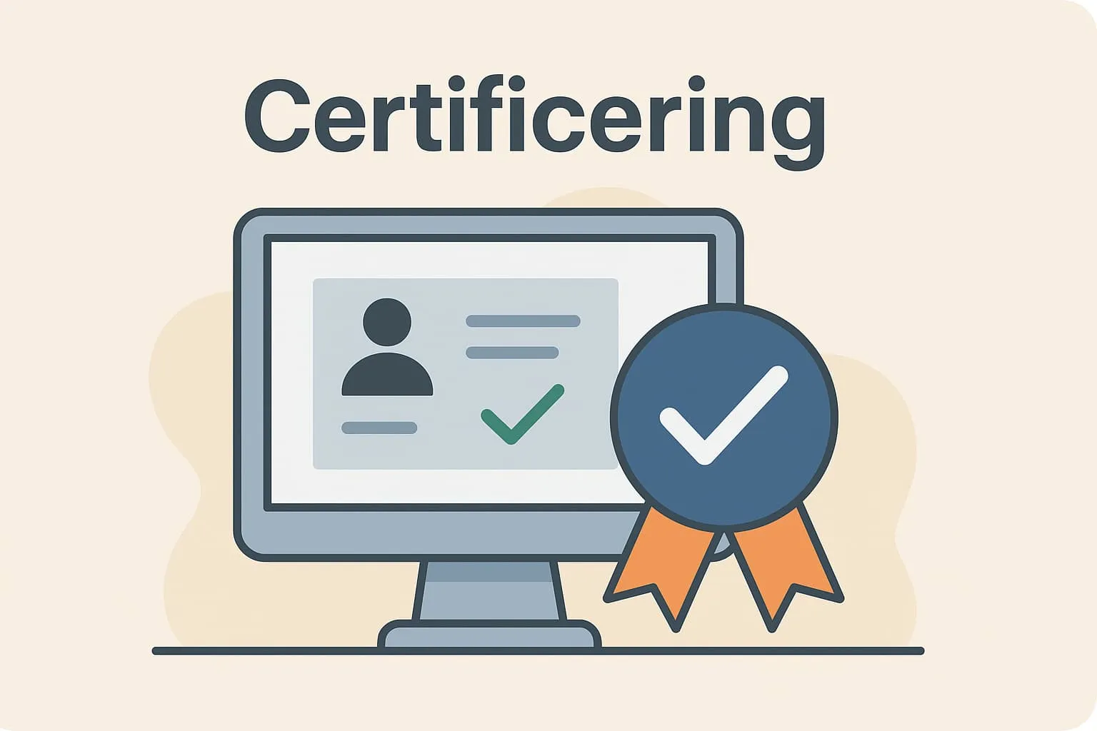 Certification in an online POS system