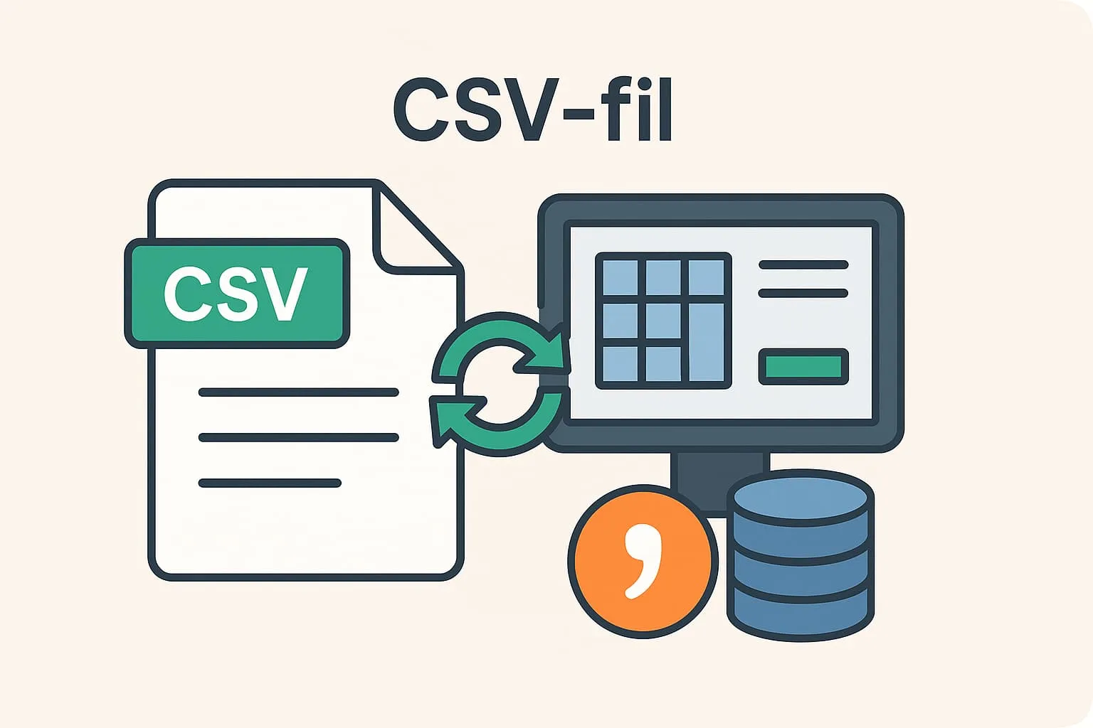 CSV file in an online POS system