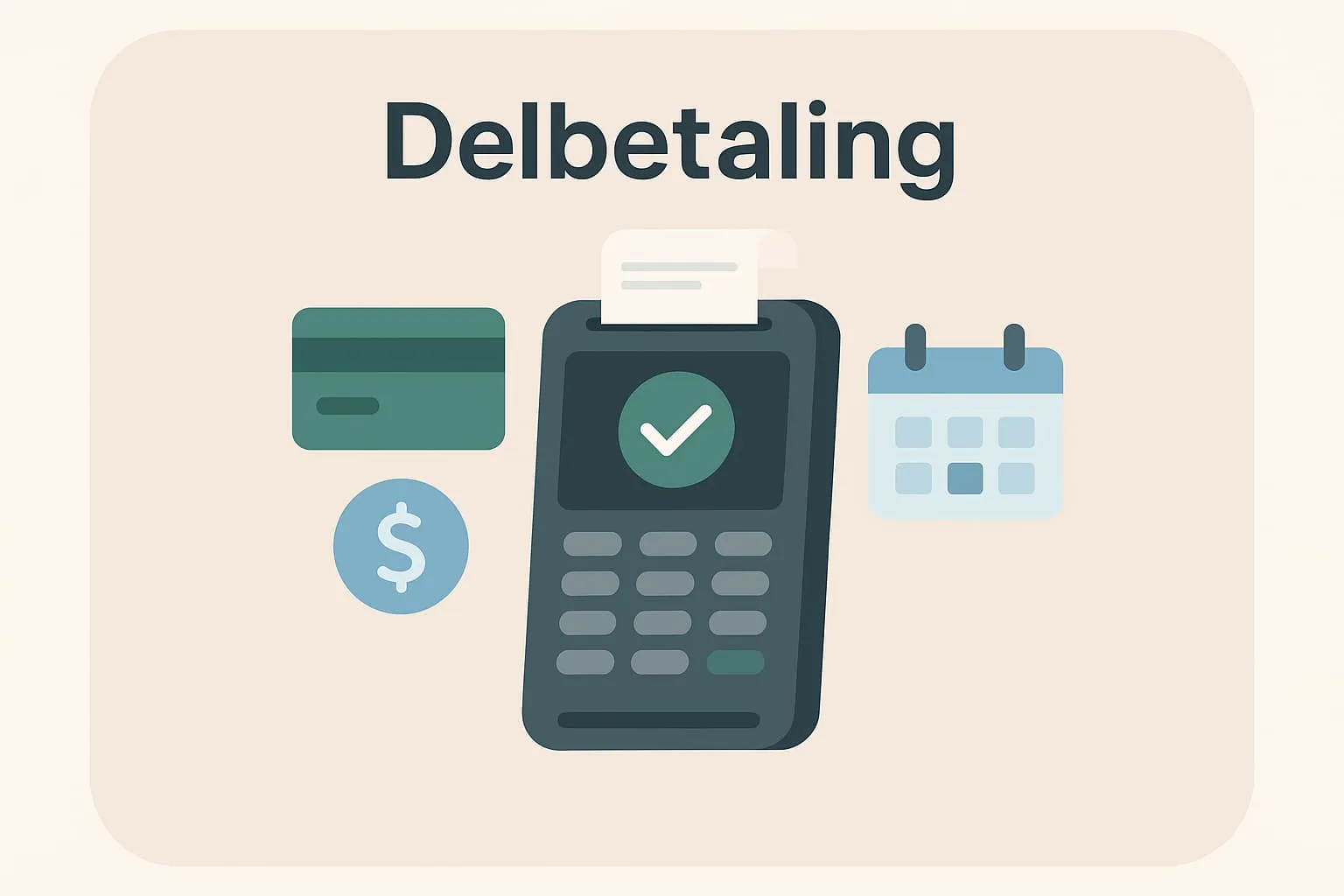 Partial payment in an online POS system
