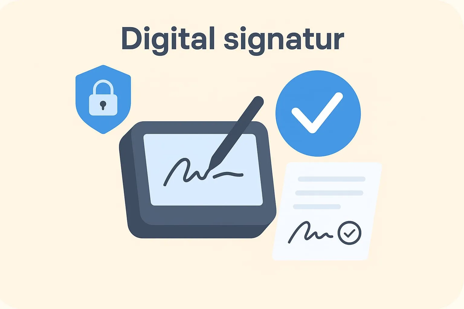 Digital signature in an online POS system