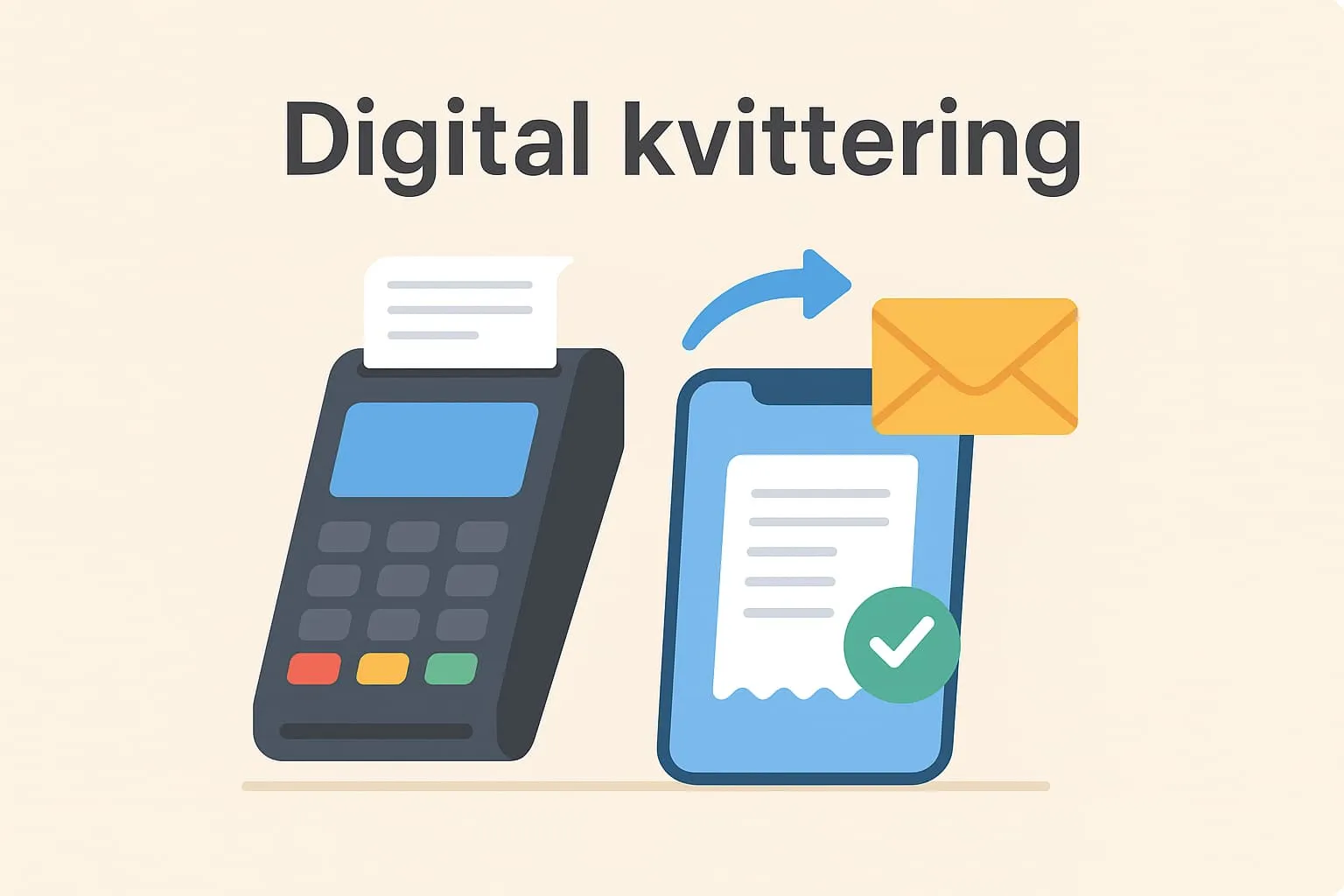 Digitalt kvitto i ett molnbaserat kassasystem