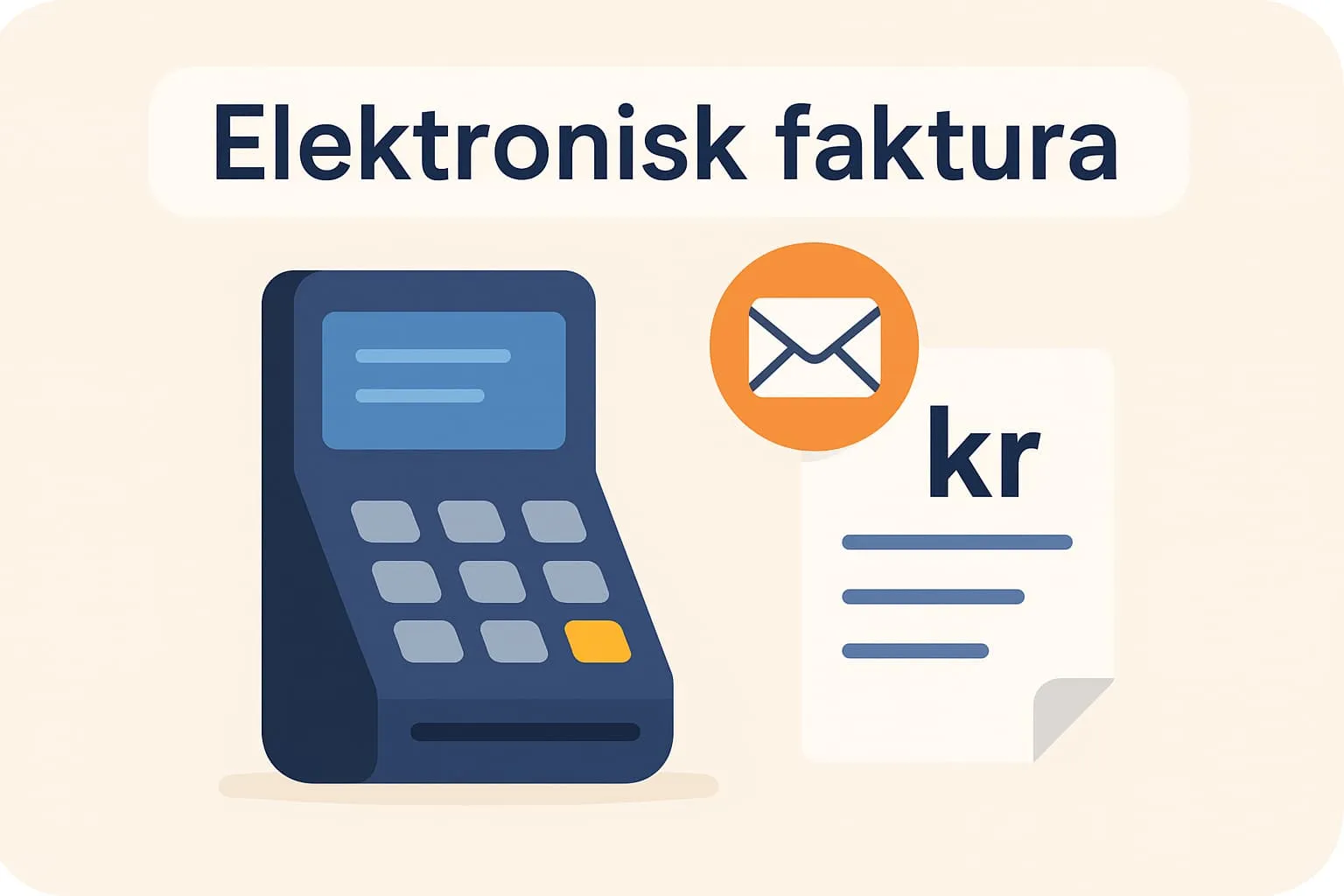 Electronic invoice in an online POS system