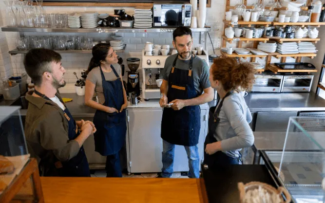 tidrapporteringssystem för café och bar