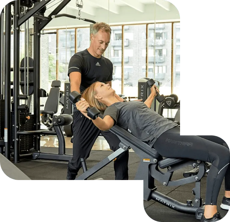 Armträning på gym